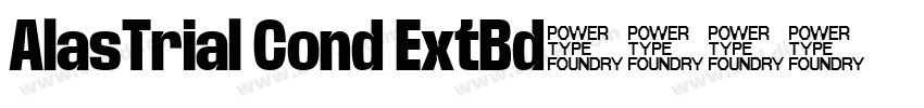 AlasTrial Cond ExtBd字体转换 AlasTrial Cond ExtBd字体转换